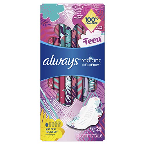 Product Cover Always Totally Teen Radiant Infinity Pads 28 Count