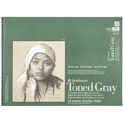 Product Cover Strathmore 412-118 400 Series Toned Gray Sketch Pad, 18
