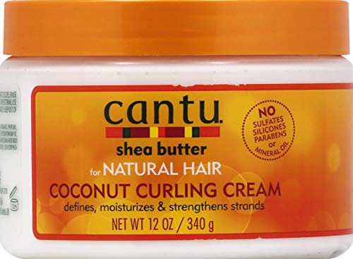 Product Cover Cantu Natural Hair Coconut Curling Cream 12 Ounce Jar (354ml)