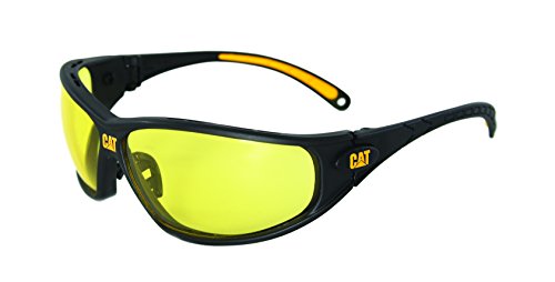 Product Cover Caterpillar Tread Safety Glasses, Black and Yellow, Yellow