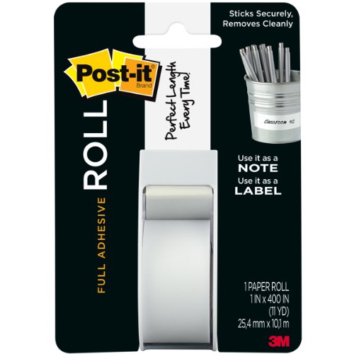 Product Cover Post-It 2650-W Full Adhesive Roll - 1 inch x 400 inch, Pack of 1, White