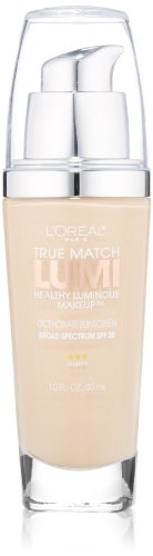 Product Cover L'Oreal True Match Lumi Healthy Luminous Makeup, Porcelain/Light Ivory [W1-2], 1 oz