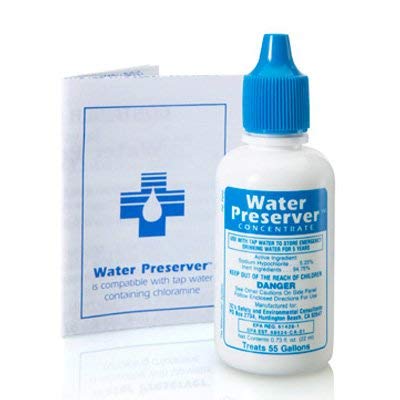 Product Cover 55 Gallon Water Preserver Concentrate (5 years) Water Treatment Drops - Water Treatment For Drinking Water - Mayday Emergency Drinking Water - Defiance Fuel Water - Earthquake Water, Emergency Storage