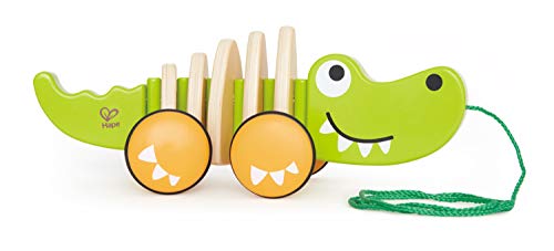 Product Cover Hape Walk-A-Long Croc Toddler Wooden Pull Along Toy