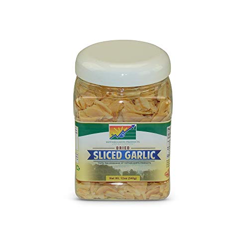 Product Cover Mother Earth Products Dried Garlic, Sliced, 1 Full Quart