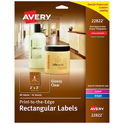 Product Cover Avery Rectangle Labels with Sure Feed, Laser & Inkjet Printers, 2