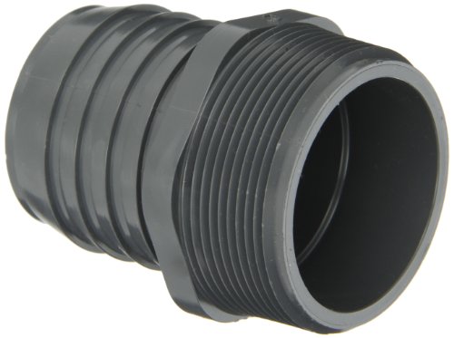 Product Cover Spears 1436 Series PVC Tube Fitting, Adapter, Schedule 40, Gray, 1