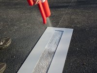 Product Cover Parking LOT LINE Stencil | 4 X 108 inch | 60 mil Standard Grade | for Parking Lot and Pavement Lines