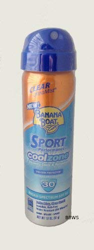 Product Cover Banana Boat Sun Screen Sport Spray SPF 30 UltraMist Coolzone 1.8 oz (Travel Size), 2 units