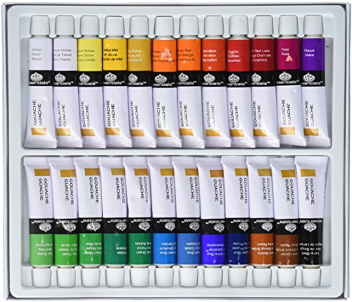 Product Cover Royal & Langnickel 241823 241823 Gouache Color Artist Tube Paint, 12ml, 24-Pack