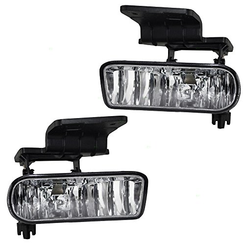 Product Cover Driver and Passenger Fog Lights Lamps Replacement for Chevrolet Pickup Truck SUV 10368476 10368477
