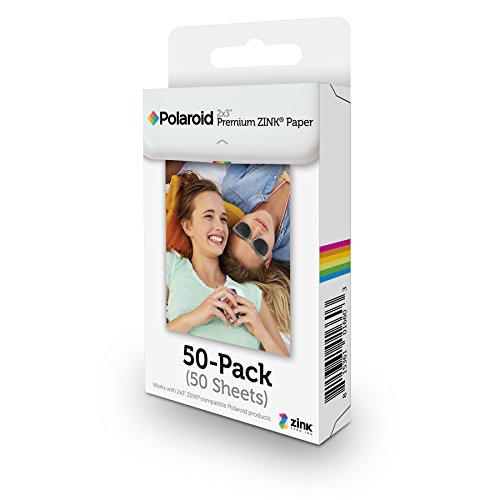 Product Cover Polaroid 2x3ʺ Premium ZINK Zero Photo Paper 50-Pack - Compatible with Polaroid Snap / SnapTouch Instant Print Digital Cameras & Polaroid ZIP Mobile Photo Printer