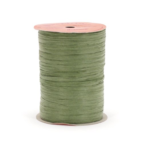 Product Cover Berwick Offray Matte Olive Green Raffia Ribbon, 1/4'' Wide, 100 Yards