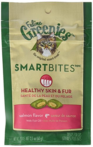 Product Cover Greenies Feline SMARTBITES Skin & Fur Salmon 2.1oz - 6 Pack