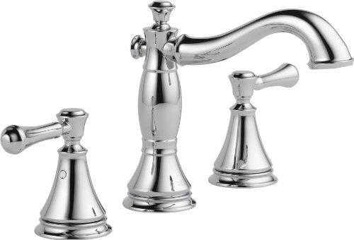 Product Cover Delta Cassidy 2-Handle Widespread Bathroom Faucet with Metal Drain Assembly, Chrome 3597LF-MPU