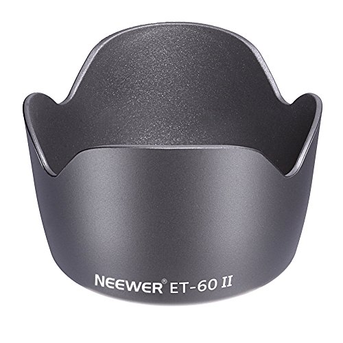 Product Cover Neewer Lens Hood for Canon EF 75-300mm f/4.0-5.6 USM, II, II USM, III, III USM Lenses, Canon EF 55-250MM f/4-5.6 USM Lens, Replacement for ET-60 II