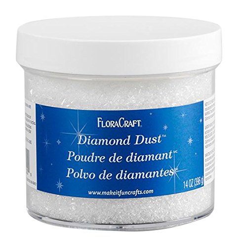 Product Cover FloraCraft Diamond Dust Glitter 14 Ounce Clear Glass
