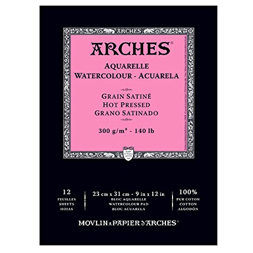 Product Cover Arches Watercolor Pad, Hot Press 9