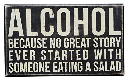 Product Cover Primitives by Kathy Classic Box Sign, 10 x 6-Inches, Alcohol