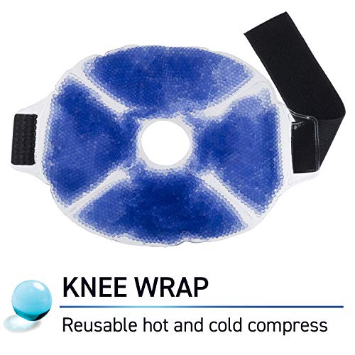 Product Cover TheraPearl Color Changing Hot Cold Pack for Knee, Reusable Knee Wrap with Strap & Gel Beads, Best Ice Bag for Swelling, ACL & MCL Surgery, Sports Injuries, Non Toxic Flexible Hot & Cold Compress