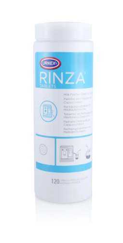 Product Cover Rinza Milk Frother Cleaning Tablets - 120 tablets - Breaks Down Milk Protein Fat and Calcium Build Up