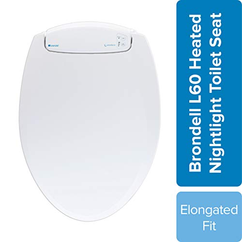 Product Cover Brondell LumaWarm Heated Nightlight Toilet Seat - Fits Elongated Toilets, White