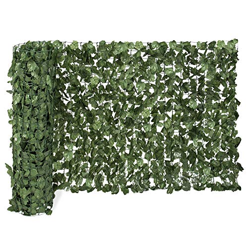 Product Cover Best Choice Products 94x59in Artificial Faux Ivy Hedge Privacy Fence Wall Screen, Leaf and Vine Decoration for Outdoor Decor, Garden, Yard - Green