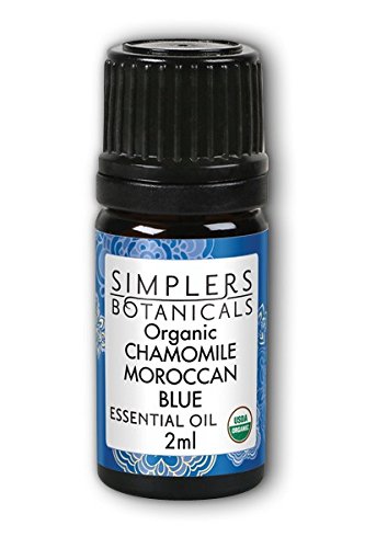 Product Cover Living Flower Essences Simplers Botanicals Chamomile Organic, Moroccan Blue, 0.06 Fluid Ounce