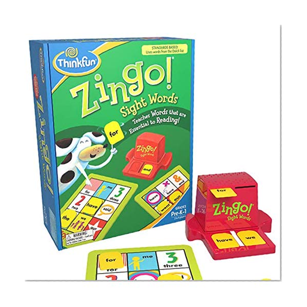 Product Cover ThinkFun Zingo Sight Words Early Reading Game - Toy of the Year Finalist, A Fun and Educational Learn to Read Game Developed by Educators for Pre-K to 2nd Graders