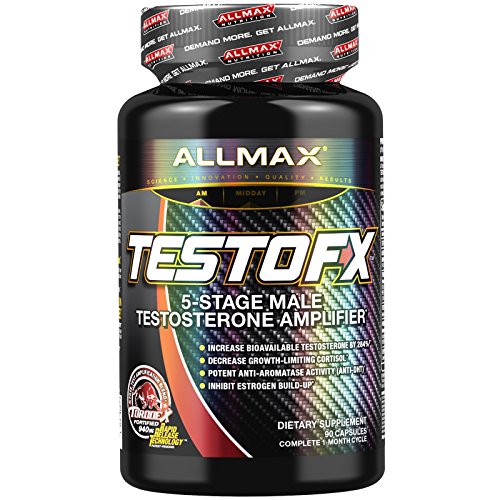 Product Cover ALLMAX TESTOFX, 5-Stage Male Testosterone Amplifier, Dietary Supplement, 90 Capsules, 30 Day Supply