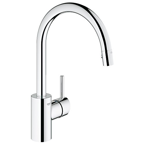 Product Cover Grohe 32665001 Concetto Single-Handle Pull-Down High Arc Kitchen Faucet, 1.75 GPM, Starlight Chrome