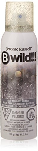 Product Cover Jerome Russell B Wild Hair and Body Glitter Spray Silver