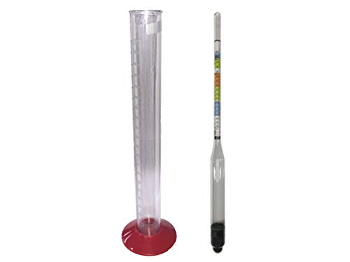 Product Cover Home Brew Ohio 6839-5068 Triple Scale Hydrometer and Test Jar Combo