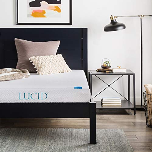Product Cover LUCID 6 Inch Gel Infused Memory Foam Mattress - Firm Feel - Perfect for Children - CertiPUR-US Certified - 10-Year warranty - Twin