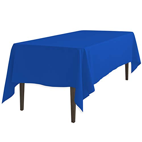 Product Cover LinenTablecloth 60 x 102-Inch Rectangular Polyester Tablecloth Royal Blue