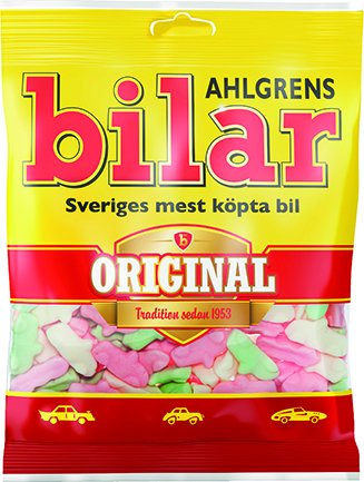 Product Cover 2 Bags x 55g of Ahlgrens Bilar Original - Swedish - Chewy - Marshmallow - Cars - Candies - Sweets - New Design!