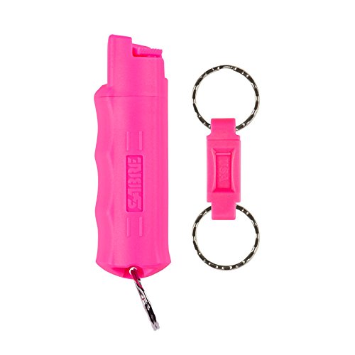 Product Cover SABRE RED Campus Safety Pepper Gel - Pepper Spray for College Students- Pink Key Case with Quick Release