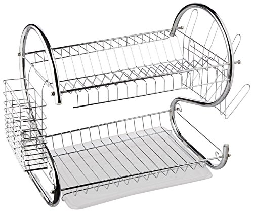 Product Cover Better Chef DR-16, 16-Inch, Chrome Plated, S-Shaped, Rust-Resistant, 2-Tier Dishrack