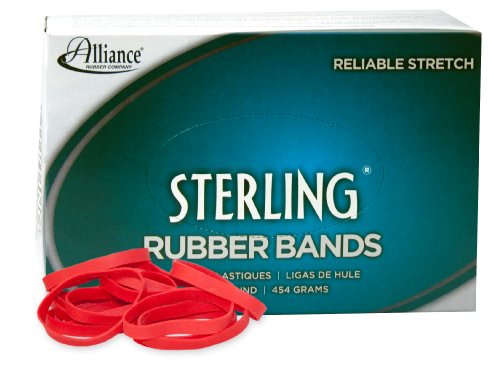 Product Cover Alliance Rubber 94645 Sterling Rubber Bands Size #64, 1 lb Box Contains Approx. 380 Bands (3 1/2