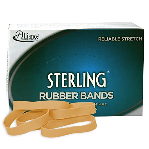 Product Cover Alliance Rubber 24825 Sterling Rubber Bands Size #82, 1 lb Box Contains Approx. 300 Bands (2 1/2
