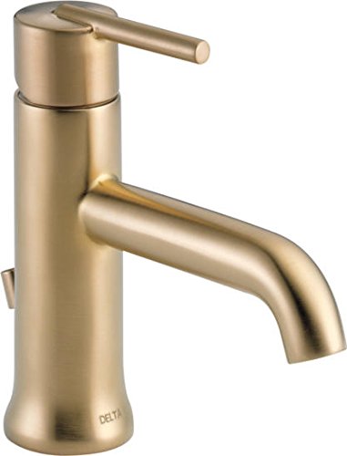 Product Cover Delta Faucet Trinsic Single-Handle Bathroom Faucet with Metal Drain Assembly, Champagne Bronze 559LF-CZMPU