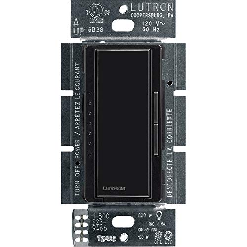 Product Cover Lutron Maestro C.L Dimmer Switch for Dimmable LED, Halogen & Incandescent Bulbs, Single-Pole or Multi-Location, MACL-153M-BL, Black
