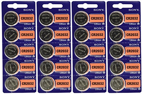 Product Cover Sony CR2032 Lithium Coin Cell 3V 20 Pcs
