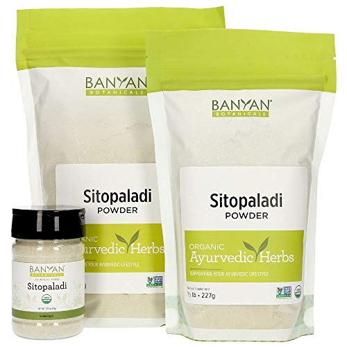 Product Cover Banyan Botanicals Sitopaladi Churna Powder - Certified USDA Organic, Spice Jar - Traditional Ayurvedic Formula for Lung Support & Healthy Breathing*