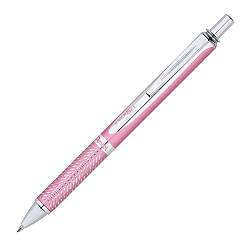 Product Cover Pentel EnerGel Alloy RT Premium Liquid Gel Pen (0.7mm) Pink Barrel, Black Ink (BL407P-A)