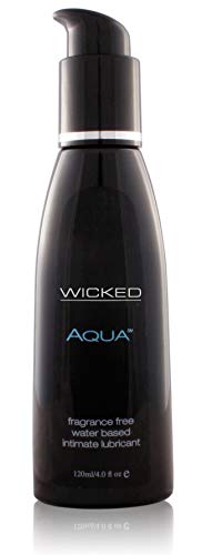 Product Cover Wicked Sensual Care Wicked Aqua Water Based Lubricant Unscented 4 Oz