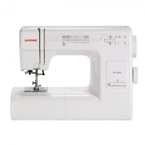 Product Cover Janome HD3000 Heavy-Duty Sewing Machine with 18 Built-In Stitches + Hard Case