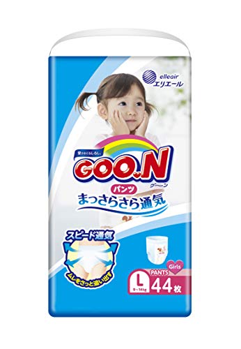 Product Cover Elleair | Diapers | GOO.N Soft Fit Pants L-size for Girl 44 sheets [ Japanese Import ]