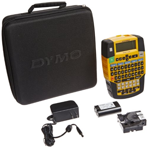 Product Cover DYMO Rhino 4200 Industrial Label Maker Carry Case with Roll of 1/2 All-Purpose Vinyl Labels, Black on White (1835374)