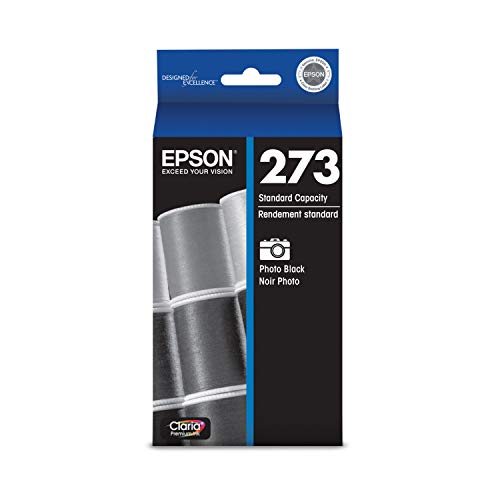 Product Cover Epson T273120 Epson Claria 273 Standard-Capacity Photo Black Ink Cartridge (T273120) Ink